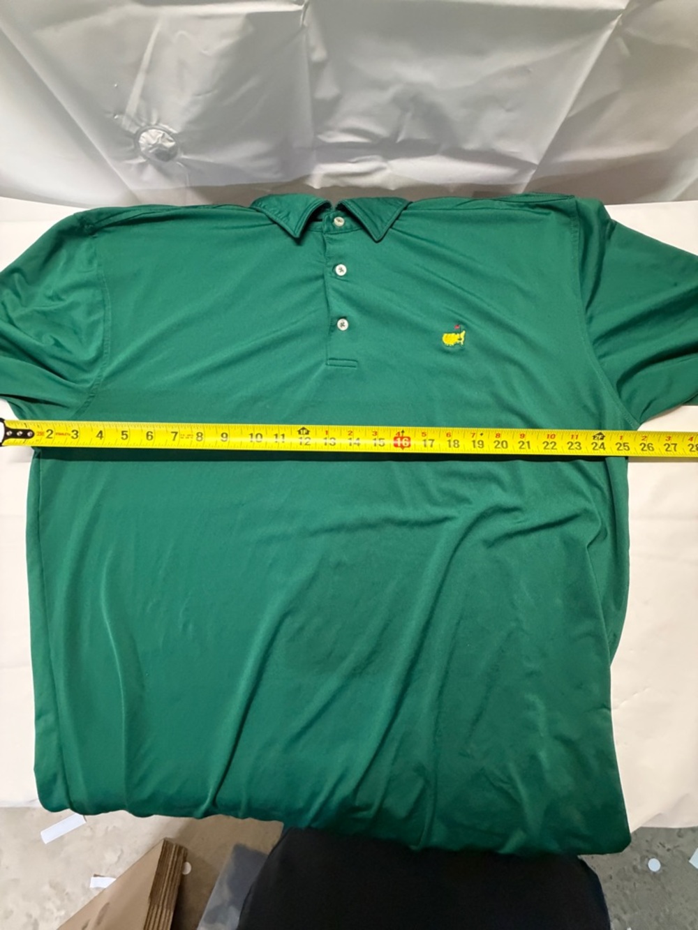 Masters Green Polo with Yellow Logo - Picture 8 of 9